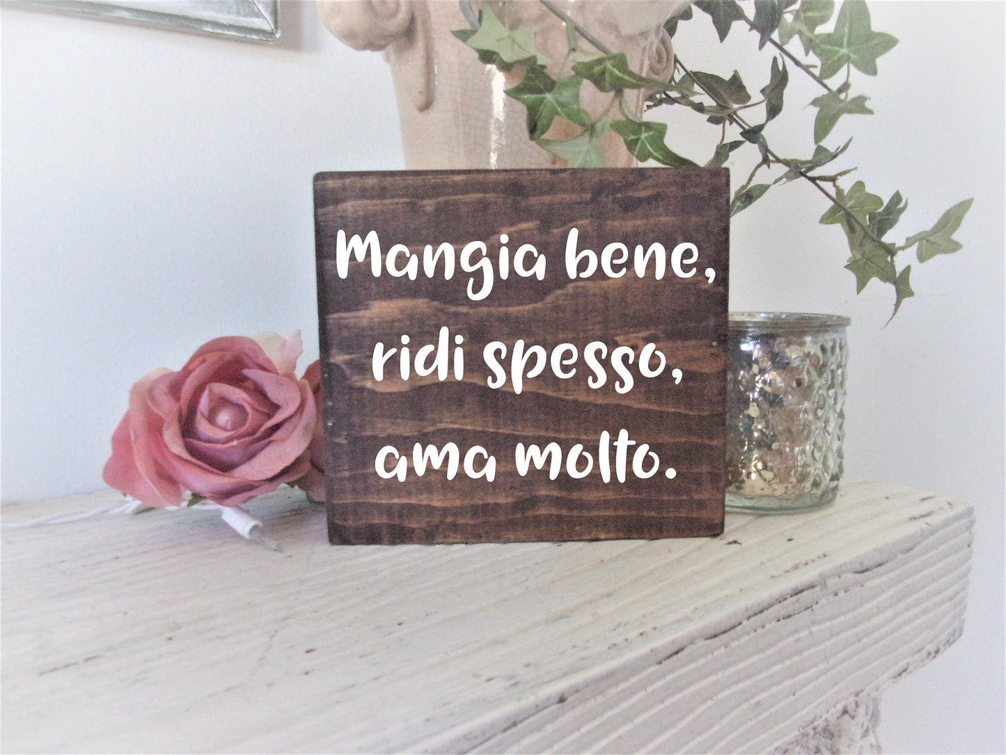 Live Well, Laugh Often, Love Much, Italian wall art, Italian signs, Italian wall decor, Italian gifts, Italian art, Tuscan decor, New York