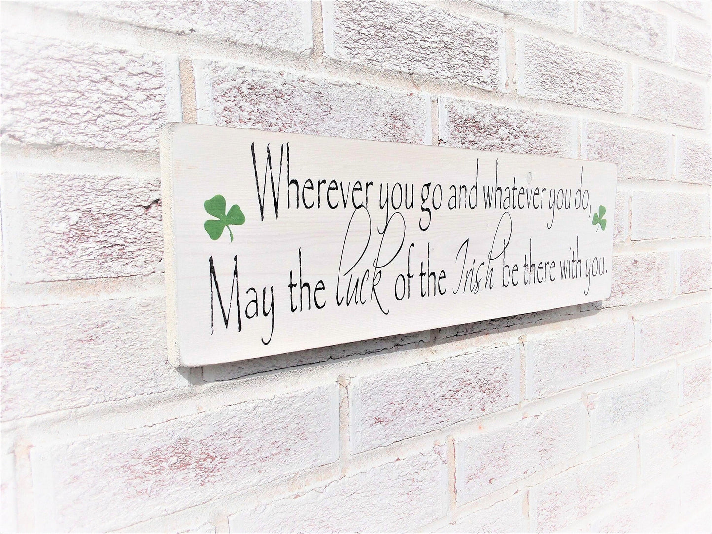 Luck of the Irish sign, St Patricks Day decor, Irish Blessing, Irish gifts, Irish decor, Irish blessing sign, Irish art, St pattys day decor