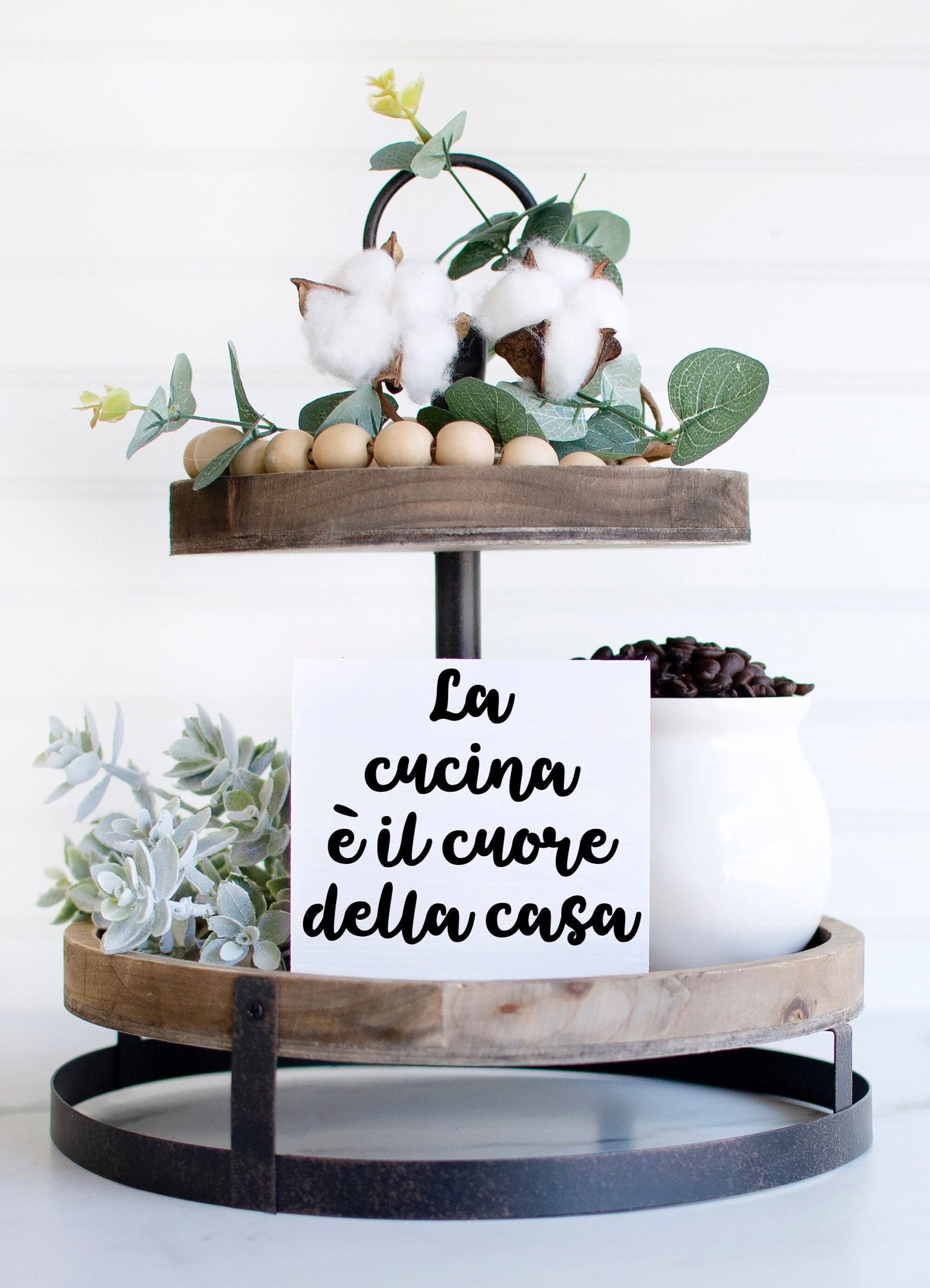 The kitchen is the heart of the home sign, Italian, La cucina e il cuore della casa, italian kitchen decor, italian signs, tuscan kitchen