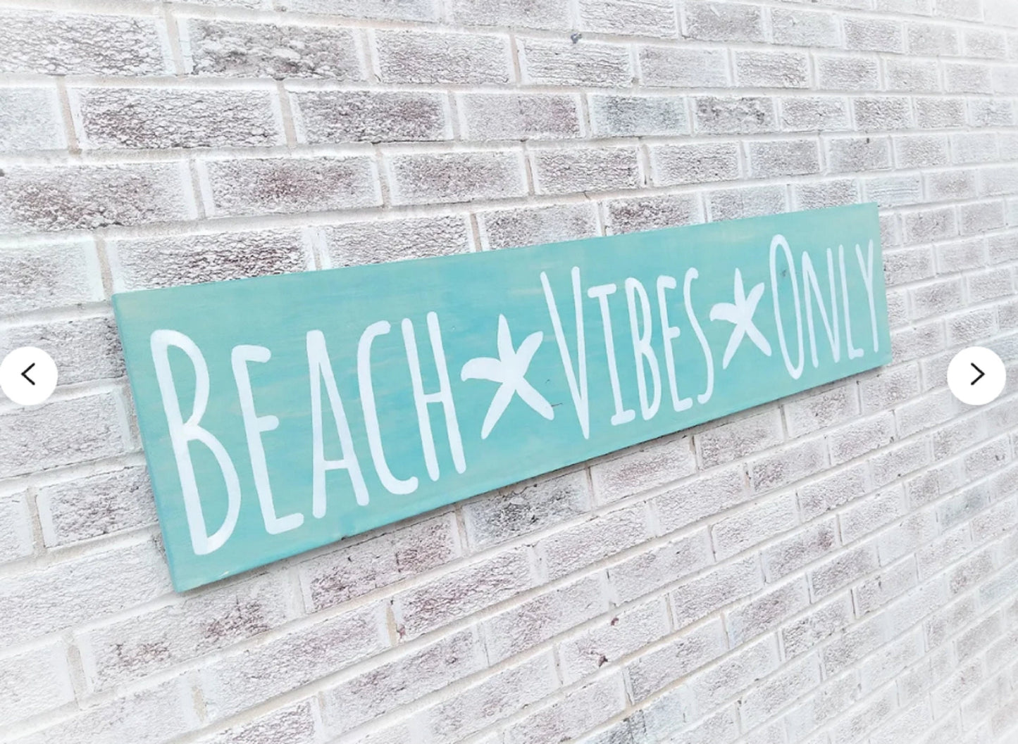 Beach Vibes Only sign, Starfish decor, Beach House Signs, Beach House Decor, Beachy decor, Beach wall art, Seashore Decor, Ocean decor