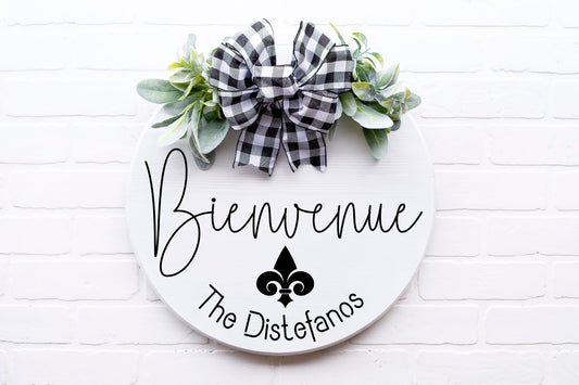 Bienvenue sign, French Welcome sign, front door sign french, French Country decor, French country kitchen, decor, signs, art, Shabby chic