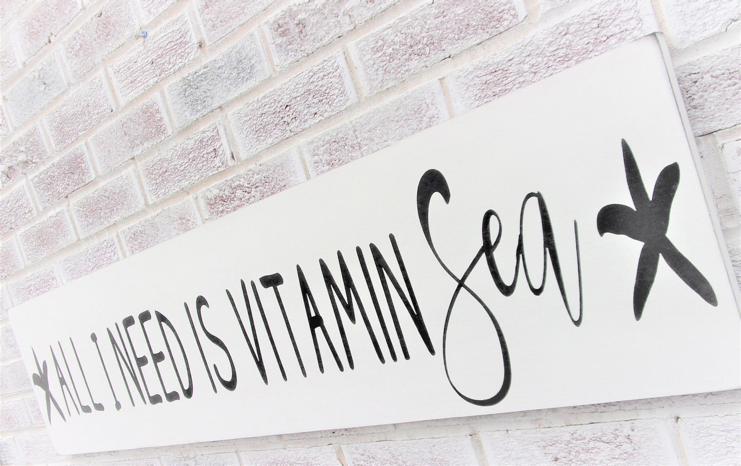 All I need is vitamin sea sign, beach signs, beachy signs, beachy decor, beach house wall art, beach house wall decor, wood beach signs