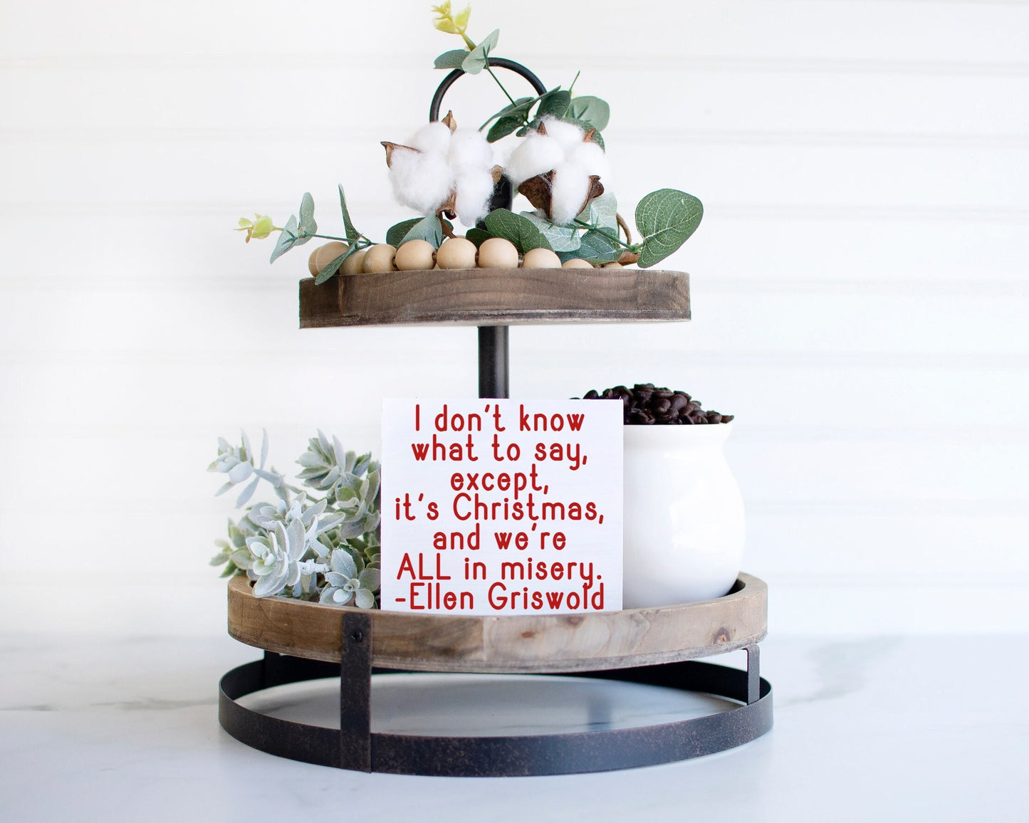 All in misery Ellen Griswold, Christmas Vacation decorations, Clark Griswold, jolliest bunch sign, you serious clark,funny Christmas decor