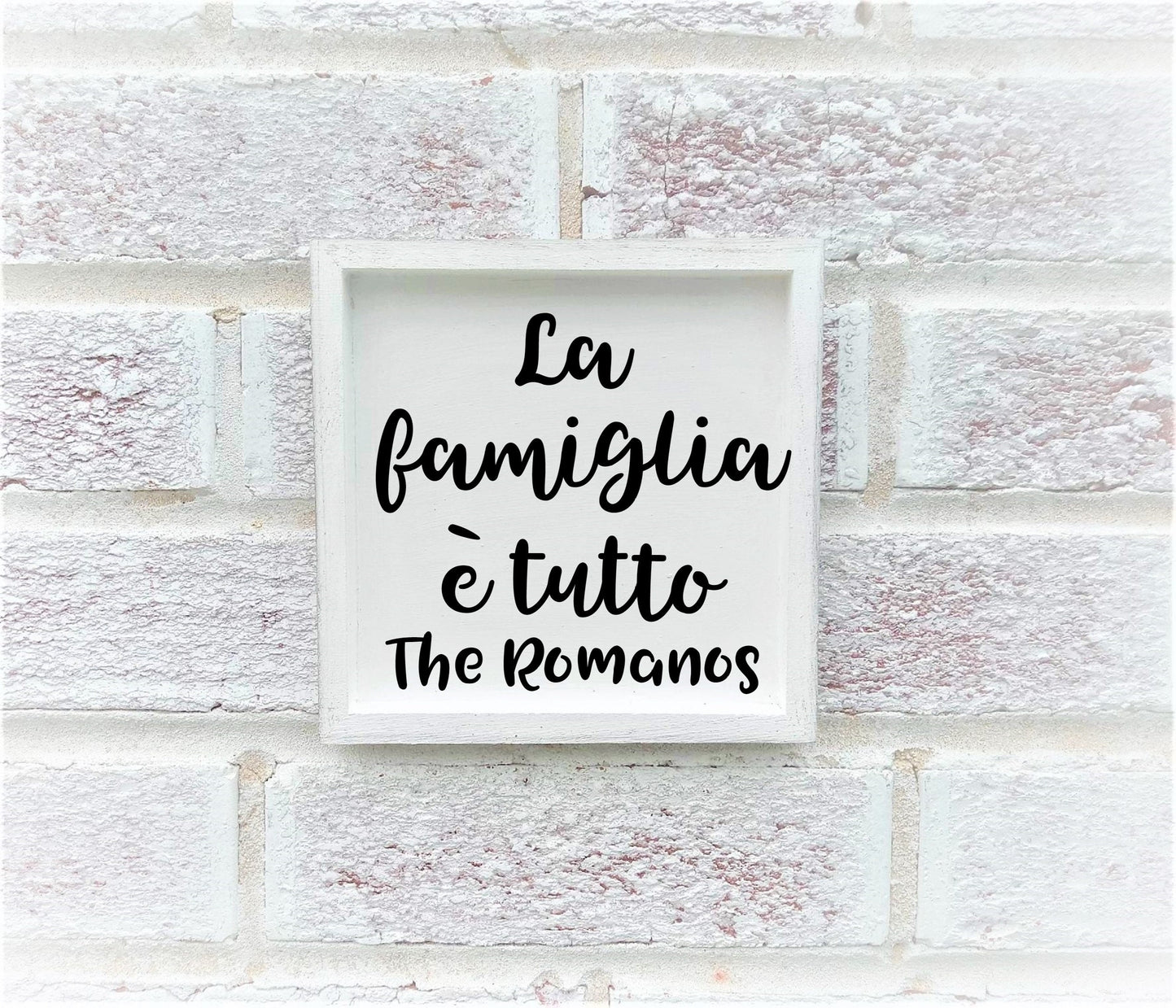 La Famiglia e tutto sign, Italian gifts personalize, Italian family gift, italian signs, Italy signs, Italian wall decor, Italian wall art