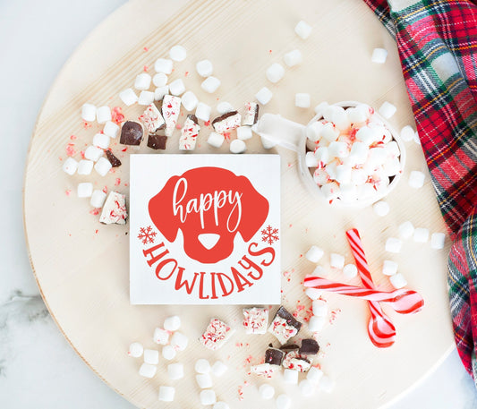 Happy Howlidays sign, front door sign Christmas, dog lover gift, front door sign dog, door sign dogs, happy holidays sign, labrador dog