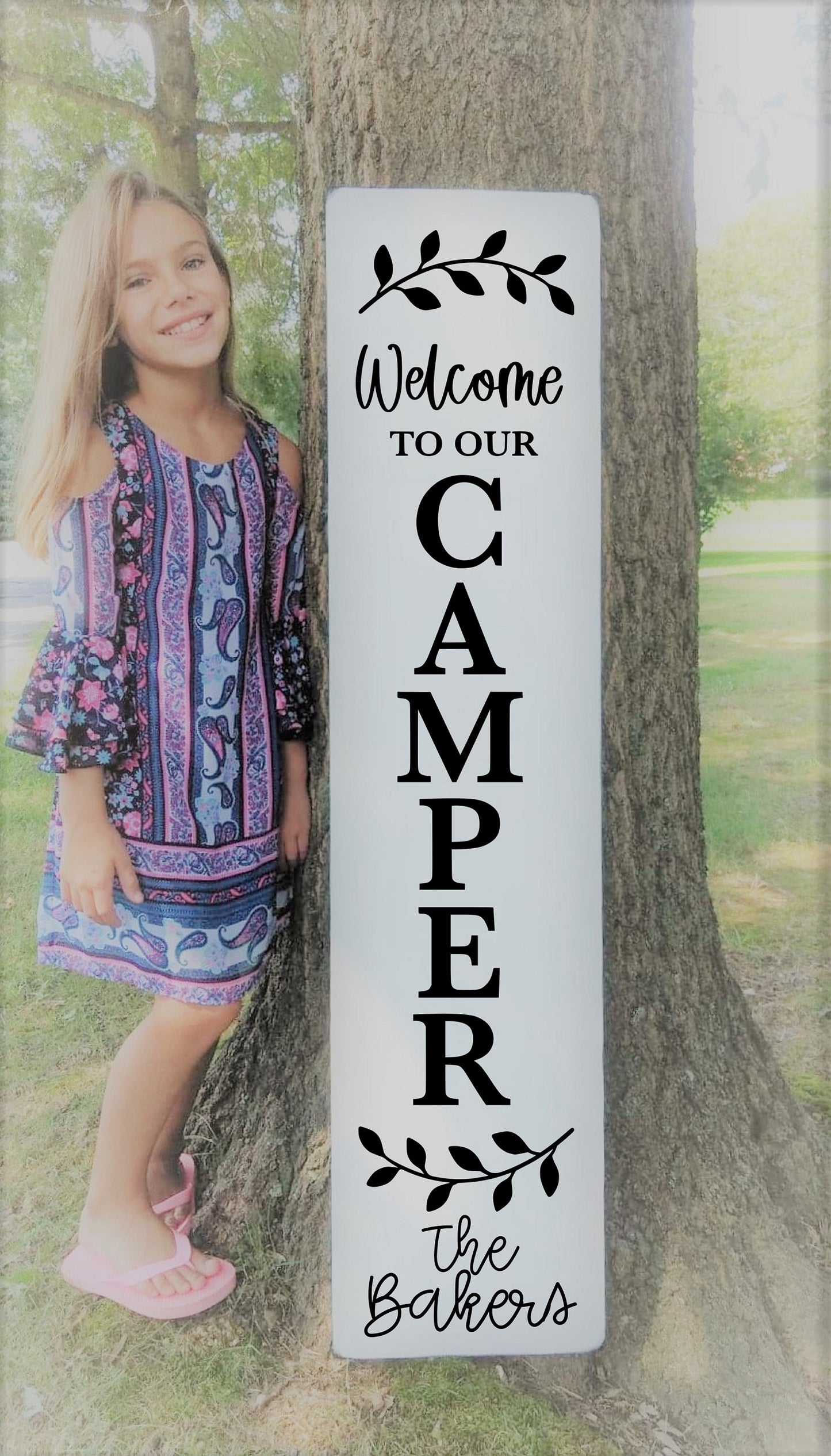 Camper welcome signs, Welcome to our Camper sign, camper sign personalized, camper sign outdoor, camper decor farmhouse,camper decor outside