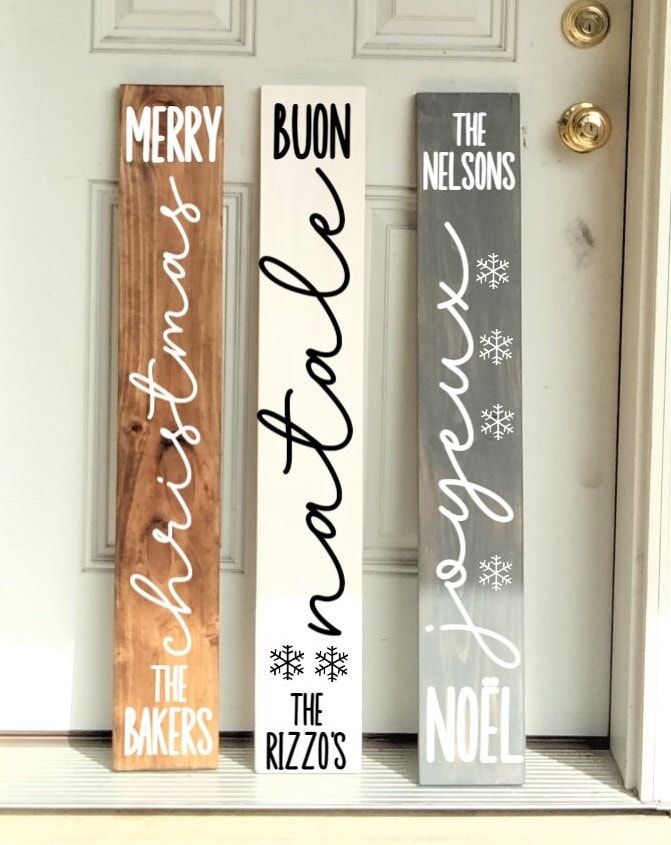 Buon Natale Sign, Front porch sign Christmas, Front door sign Christmas,front porch decor Christmas, porch leaner Christmas,Italian gifts