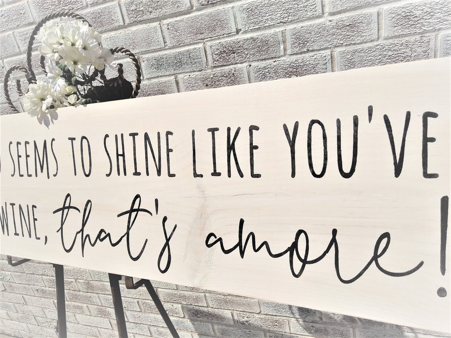 Wedding bar signs, Bar signs for wedding, wedding bar decor, wedding signs, wedding reception signs, wood wedding signs, That's Amore sign