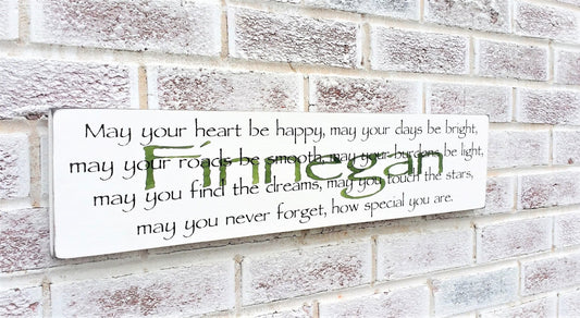 Baby shower gift personalized, personalized baby shower gift, baby gift boy, baby gift girl, Irish baby gift, Irish blessing sign for baby