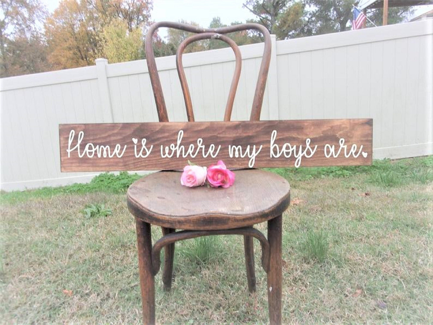 Gift for Mom,  personalized gifts for mom, gift for mom birthda, Mom gift from son, Mom Christmas gift,home is where my boys are sign,