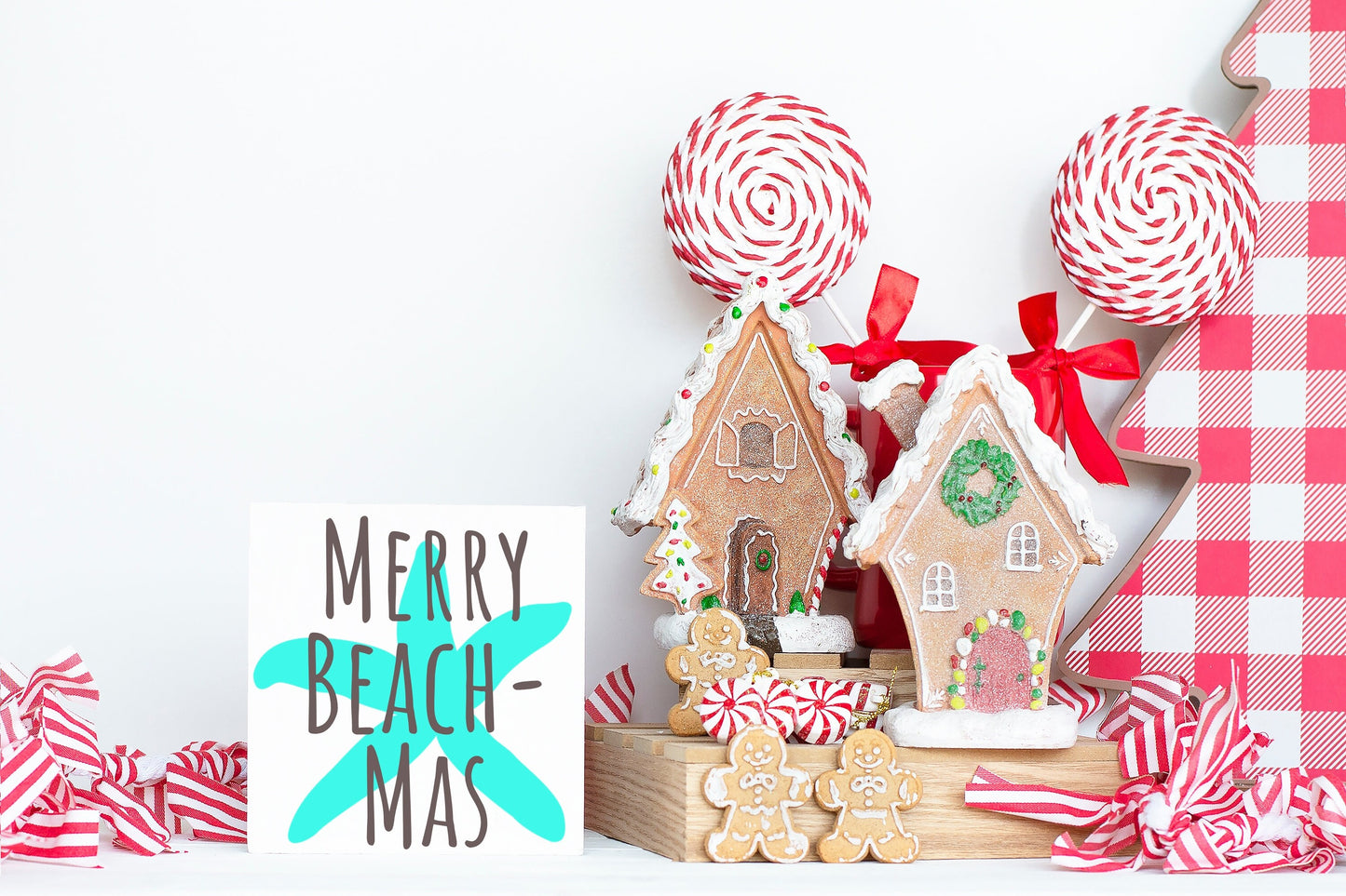 Merry Beachmas sign, beach Christmas decor, Merry Christmas beach sign, Christmas beach signs, beachy christmas decorations, coastal decor