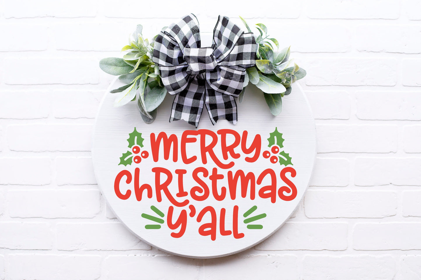 Merry Christmas Y'all sign, Front door decor Christmas, Merry Christmas sign, front door sign christmas, front door wreath christmas,country