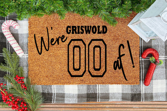 Griswold AF doormat, Christmas Vacation Decor, Christmas Vacation decorations, Christmas Vacation doormat, doormat funny, Clark Griswold