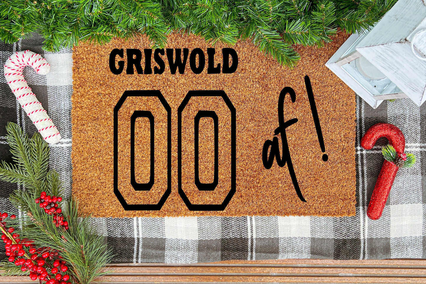 Griswold AF doormat, Christmas Vacation Decor, Christmas Vacation decorations, Christmas Vacation doormat, doormat funny, Clark Griswold