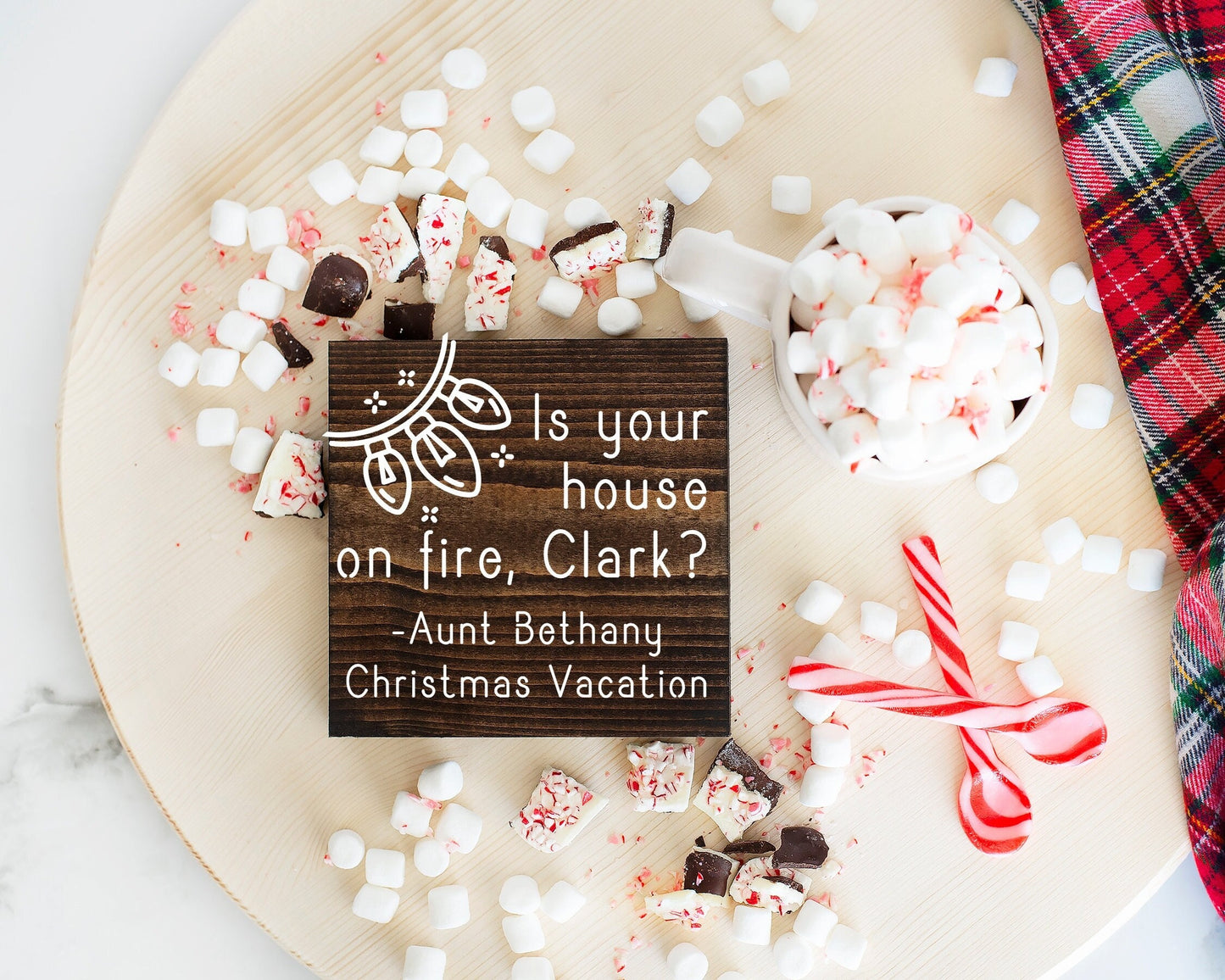 Is your house on fire Clark, Aunt Bethany, Christmas Vacation, Clark Griswold ,Jolliest bunch of a holes ,the griswolds, jolliest bunch sign